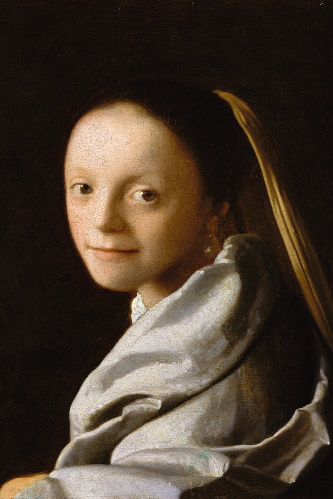 Johannes Vermeer - Genç Bir Kadın Portresi Poster