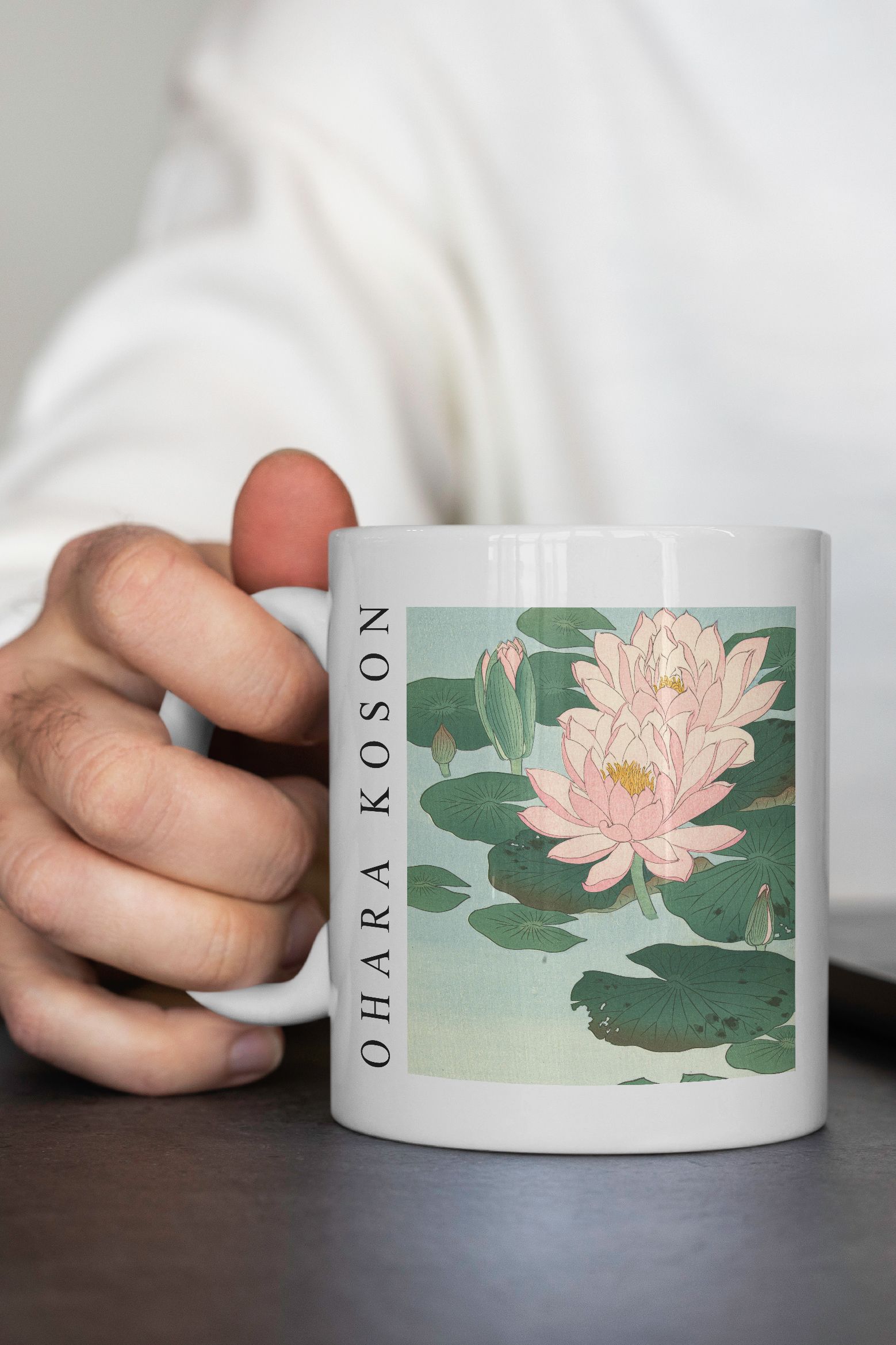 Ohara Koson - Flowering Water Lily (Su Zambağı) Kupa Bardak