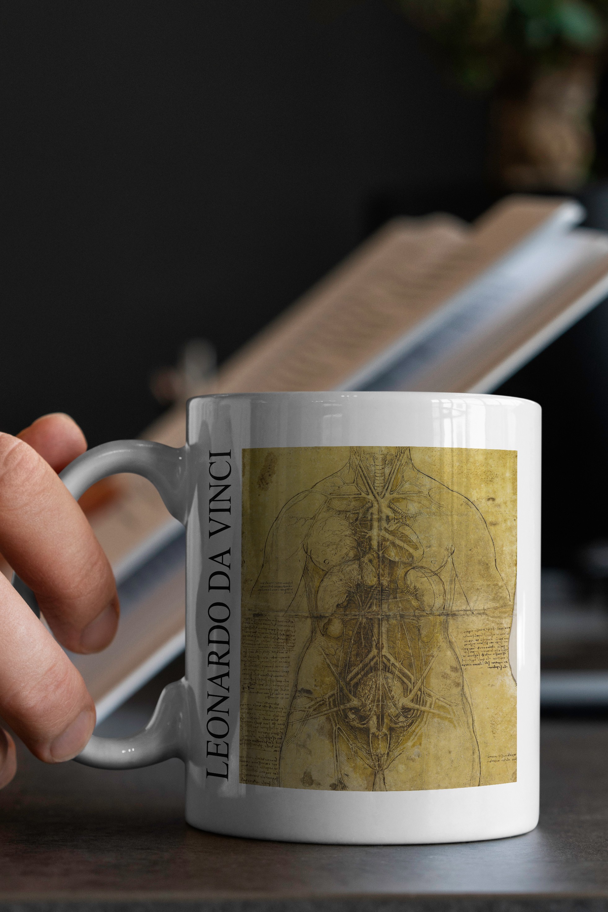 Leonardo da Vinci - Dolaşım Sistemi Kupa Bardak