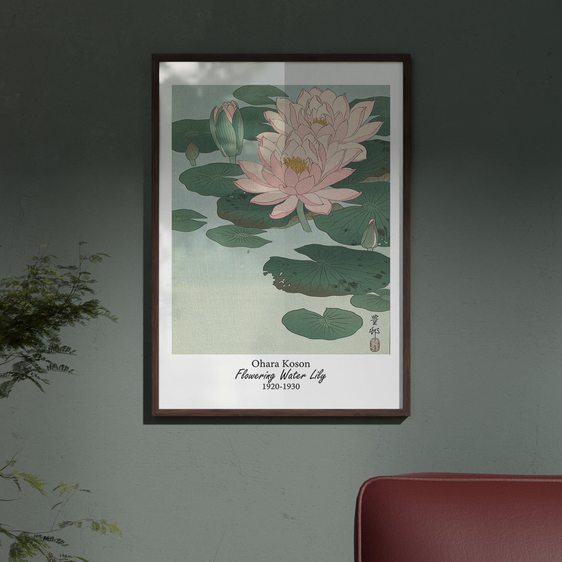 Ohara Koson - Flowering Water Lily (Su Zambağı) Poster