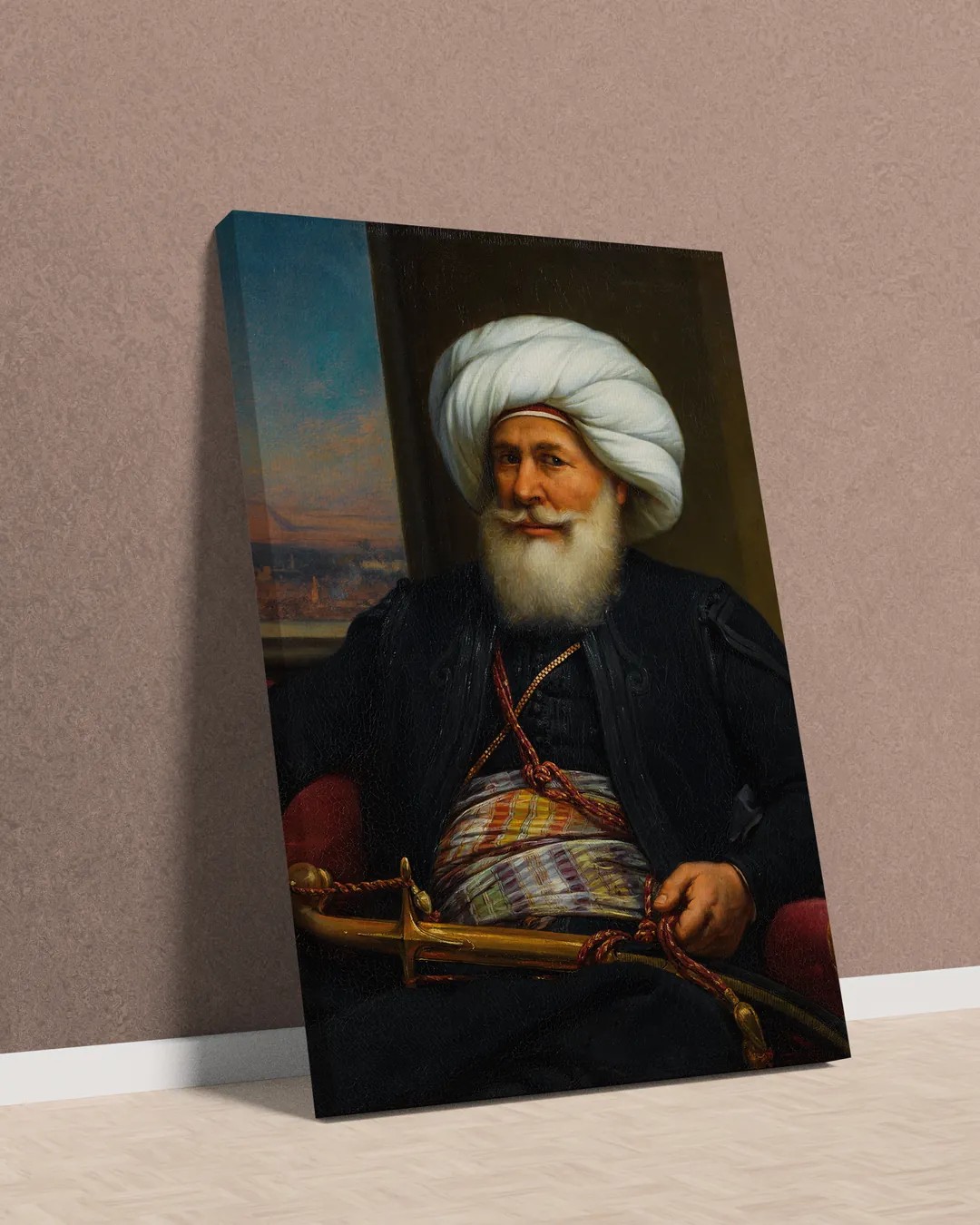 Auguste Couder - Kavalalı Mehmed Ali Paşa Kanvas Tablo