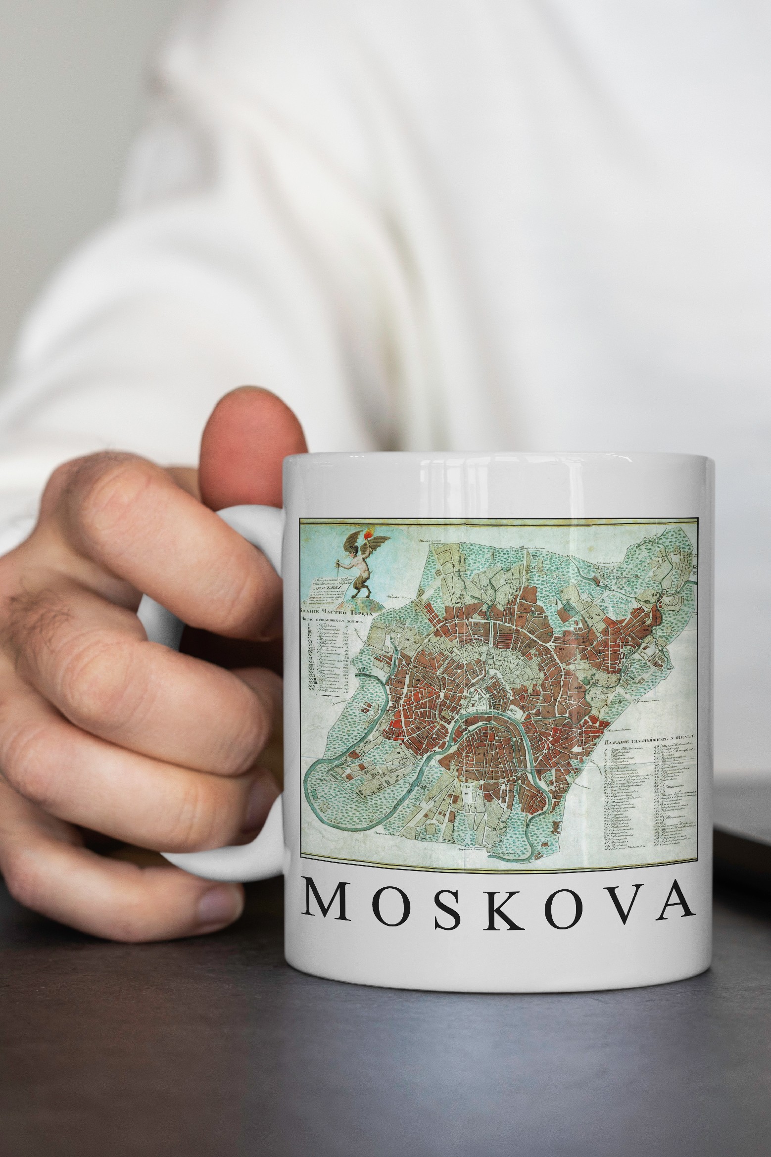 Moskova Haritası (1813) Kupa Bardak
