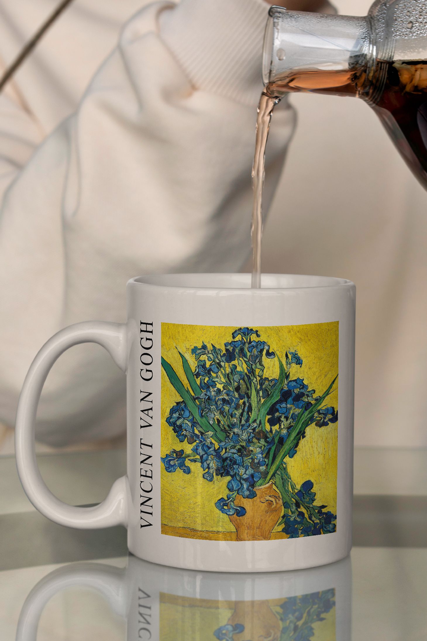 Vincent van Gogh - Süsenler Kupa Bardak