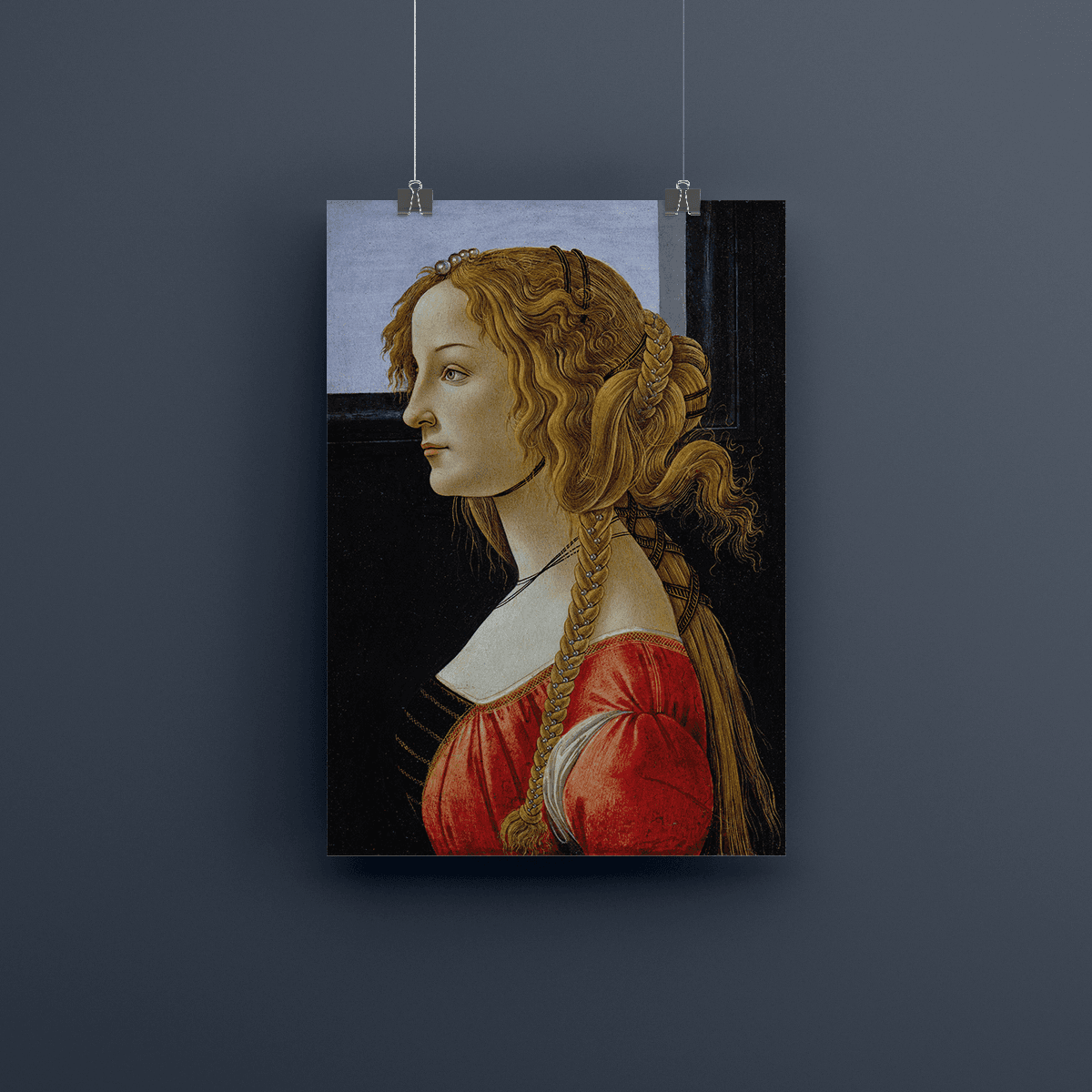 Kadın Portresi Poster (Portrait of a Woman) - Alessandro Botticelli
