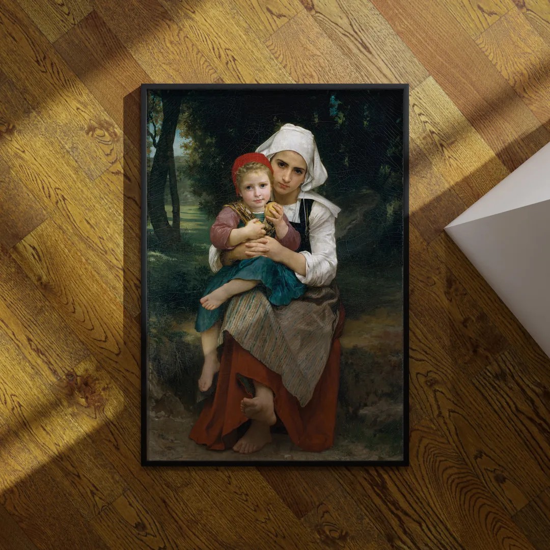 William Bouguereau - Breton Kardeşler Poster