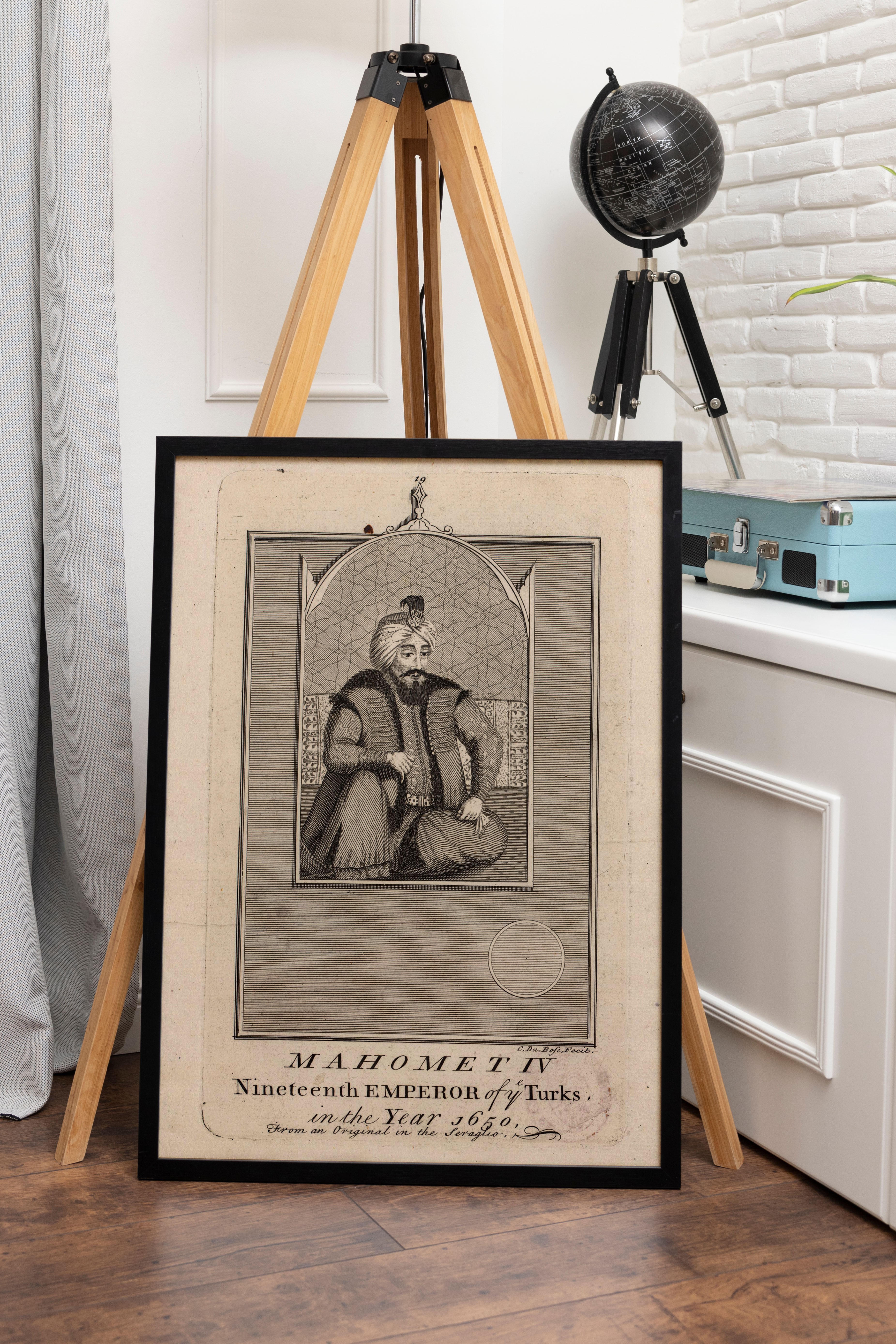 Sultan IV. Mehmed Gravür Poster