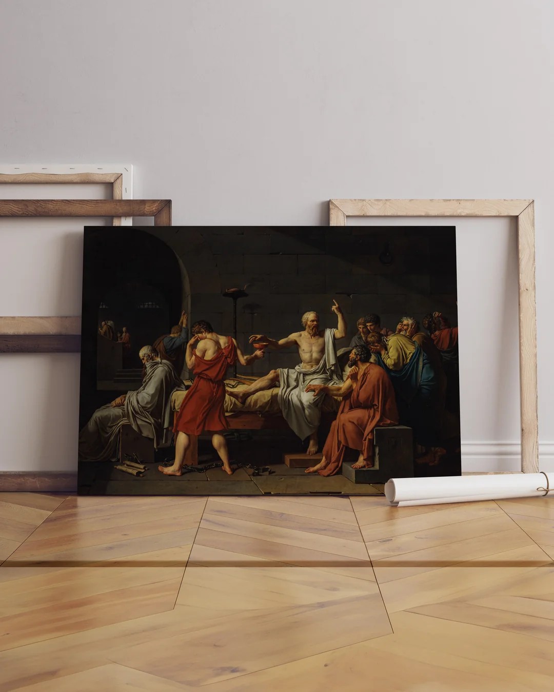 Jacques-Louis David - Sokrates'in Ölümü Kanvas Tablo