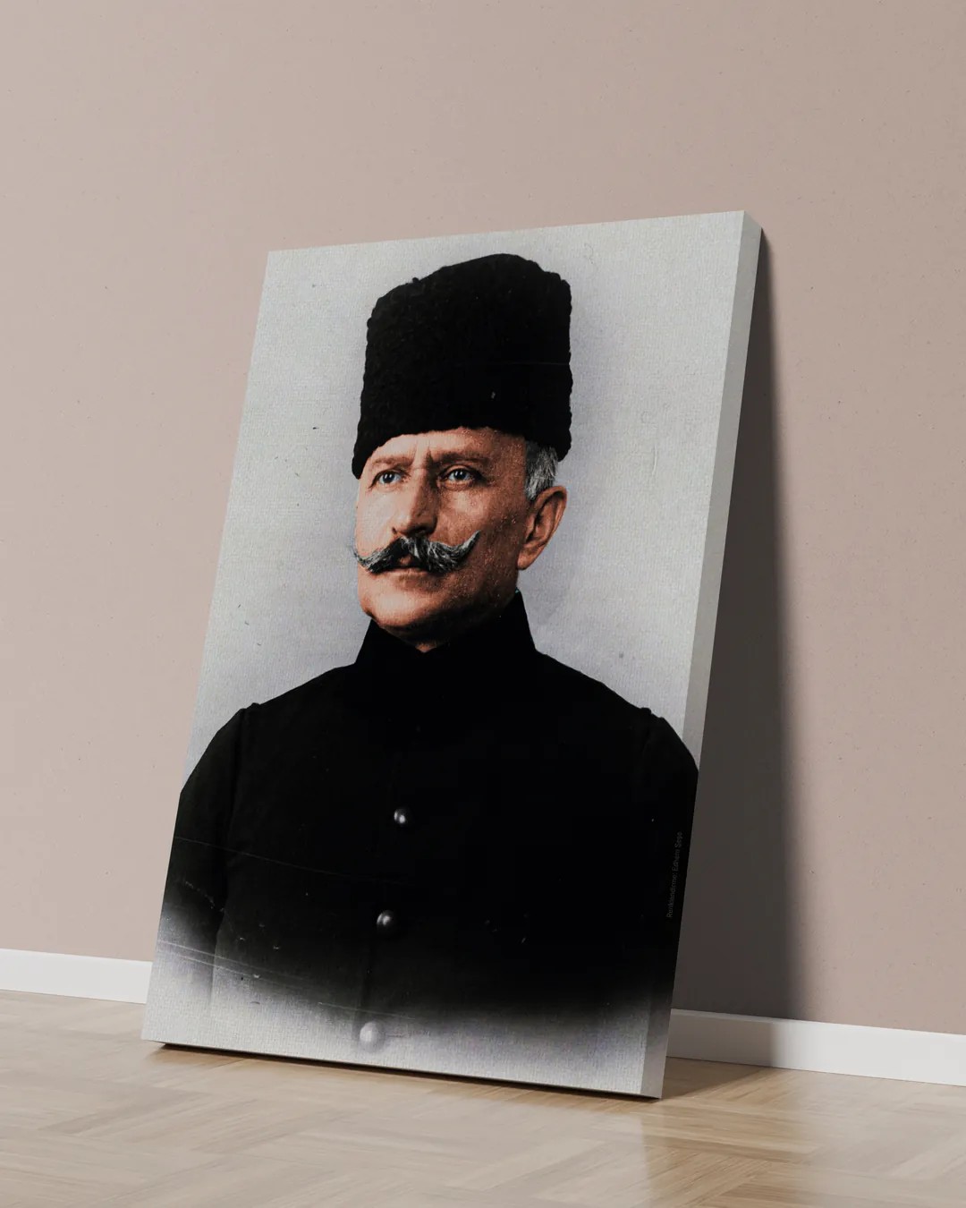 Fahreddin Paşa Renklendirme Kanvas Tablo