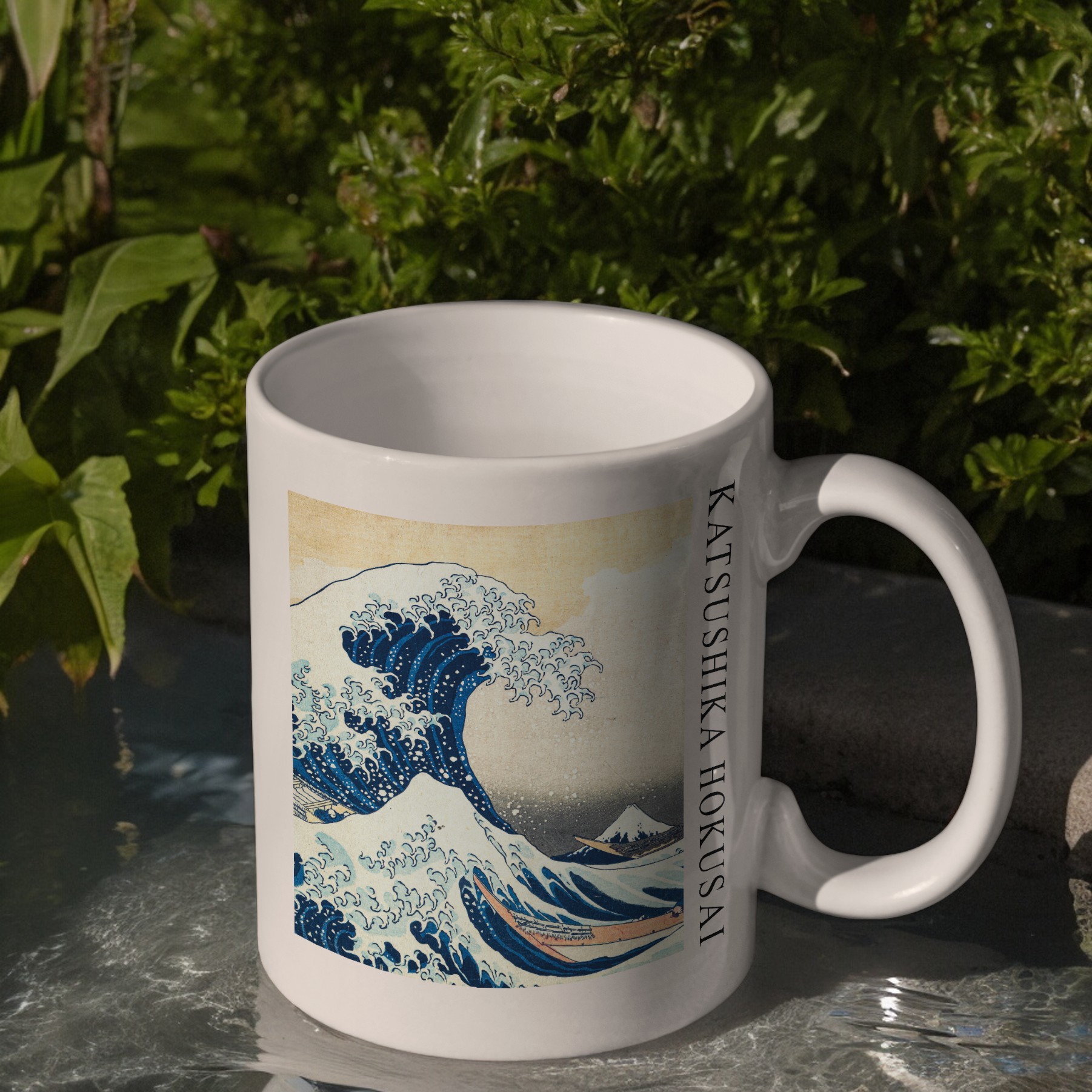 Katsushika Hokusai - Büyük Dalga (The Great Wave off Kanagawa) Kupa Bardak