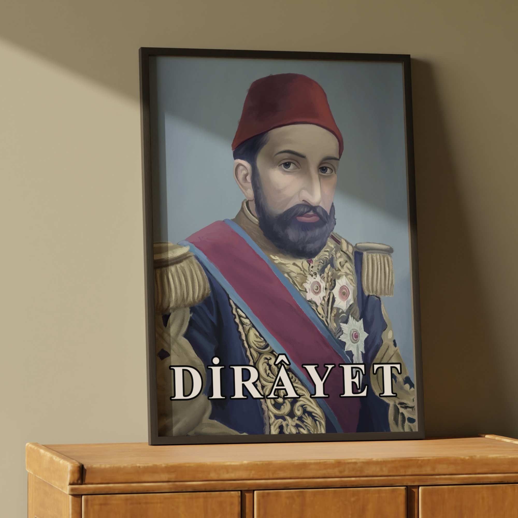 Sultan II. Abdülhamid (Genç Padişahlık Dönemi) Özel Tasarım Poster