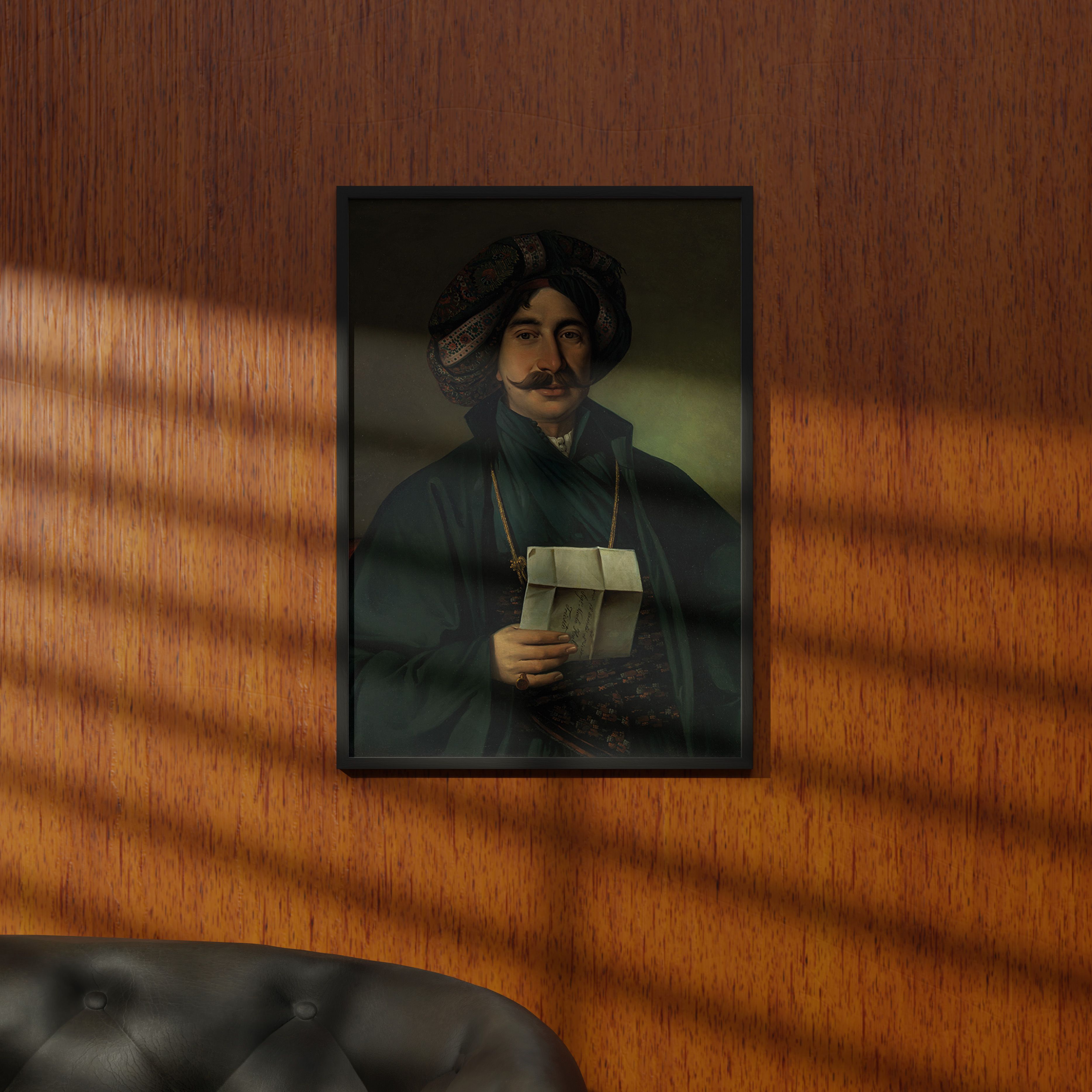 Giuseppe Tominz - Osmanlı Kıyafetli Erkek Poster