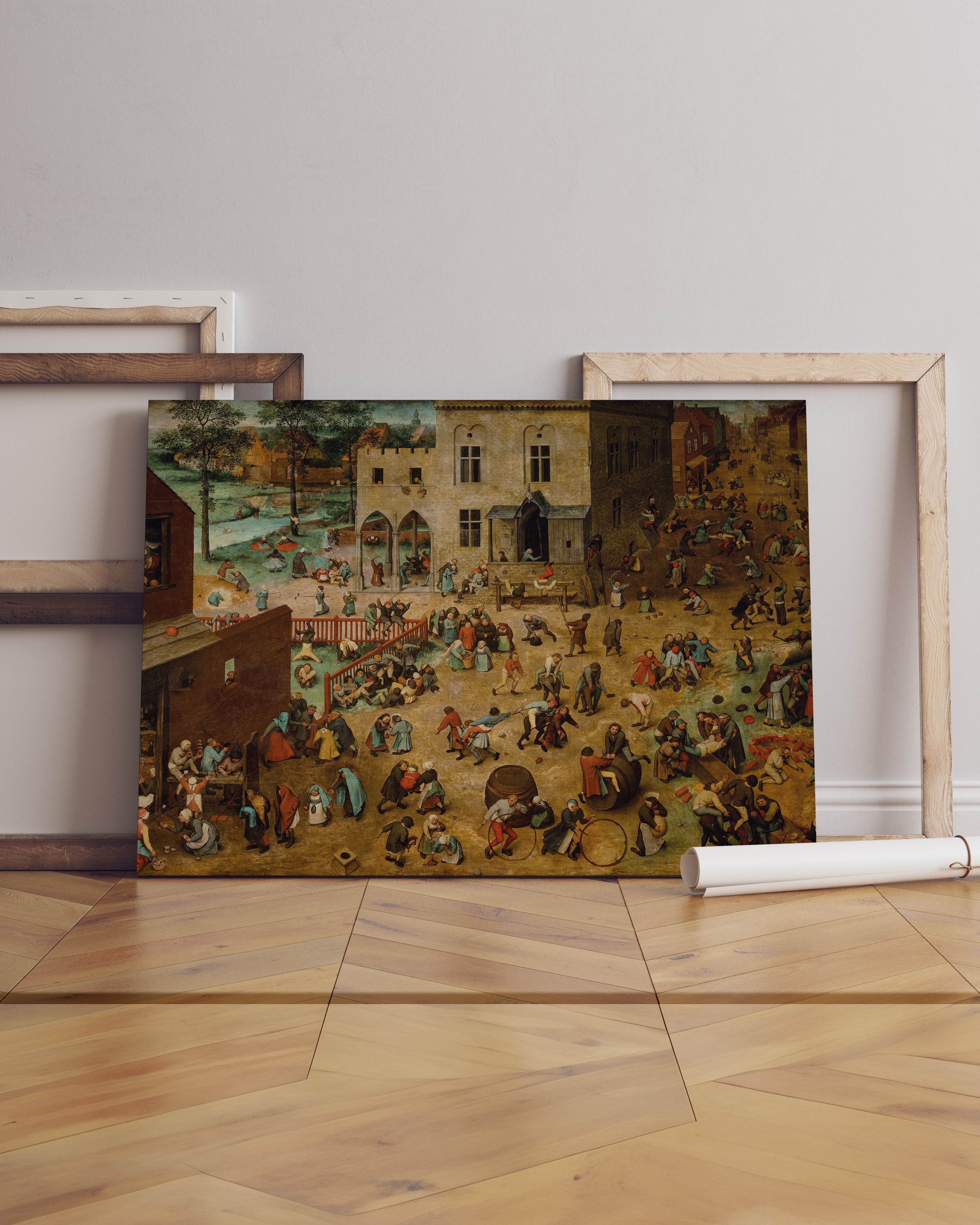 Pieter Bruegel the Elder - Çocuk Oyunları Kanvas Tablo
