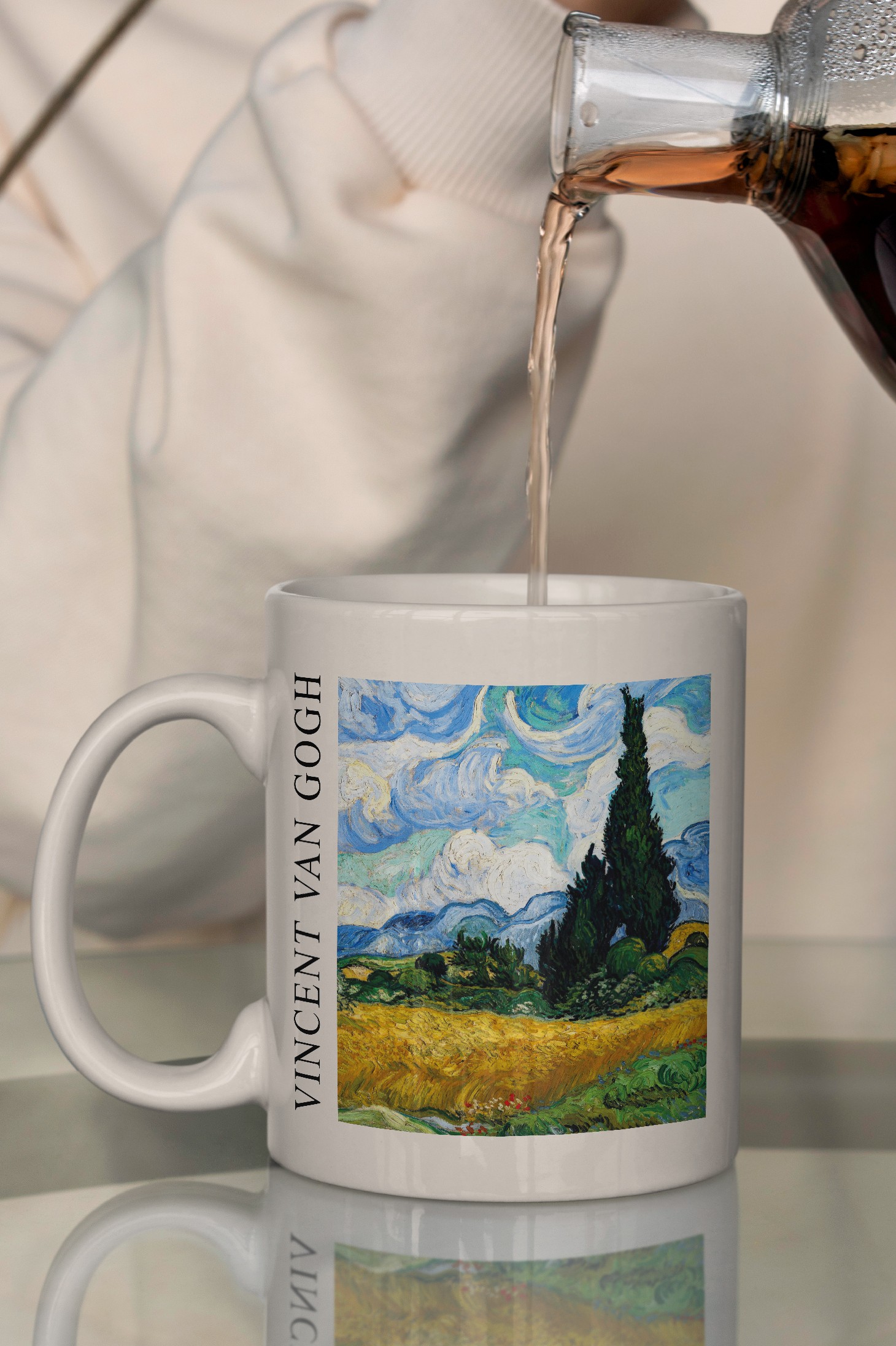 Vincent van Gogh - Selvili Buğday Tarlası Kupa Bardak