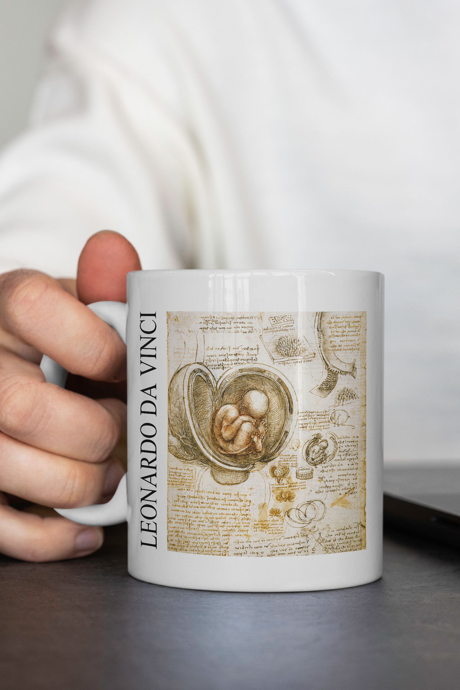 Leonardo da Vinci - Embriyo Kupa Bardak