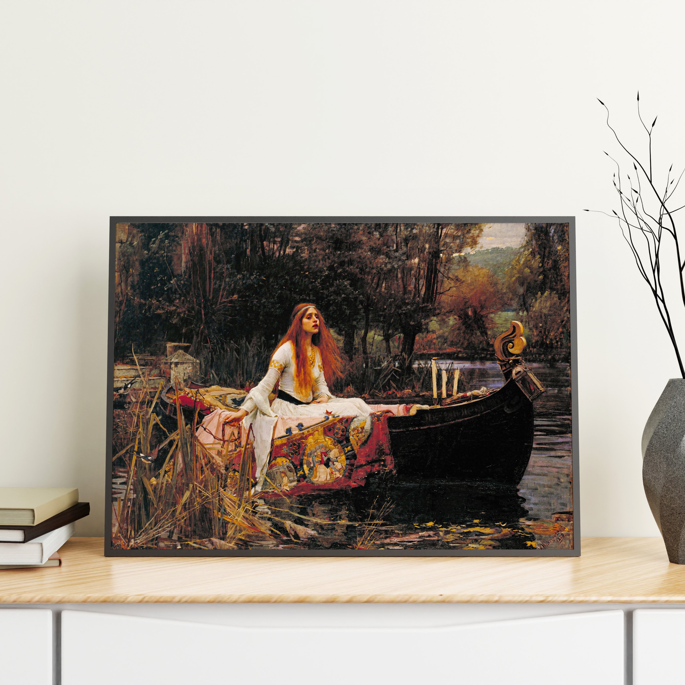 John William Waterhouse - Shalott Leydisi Poster