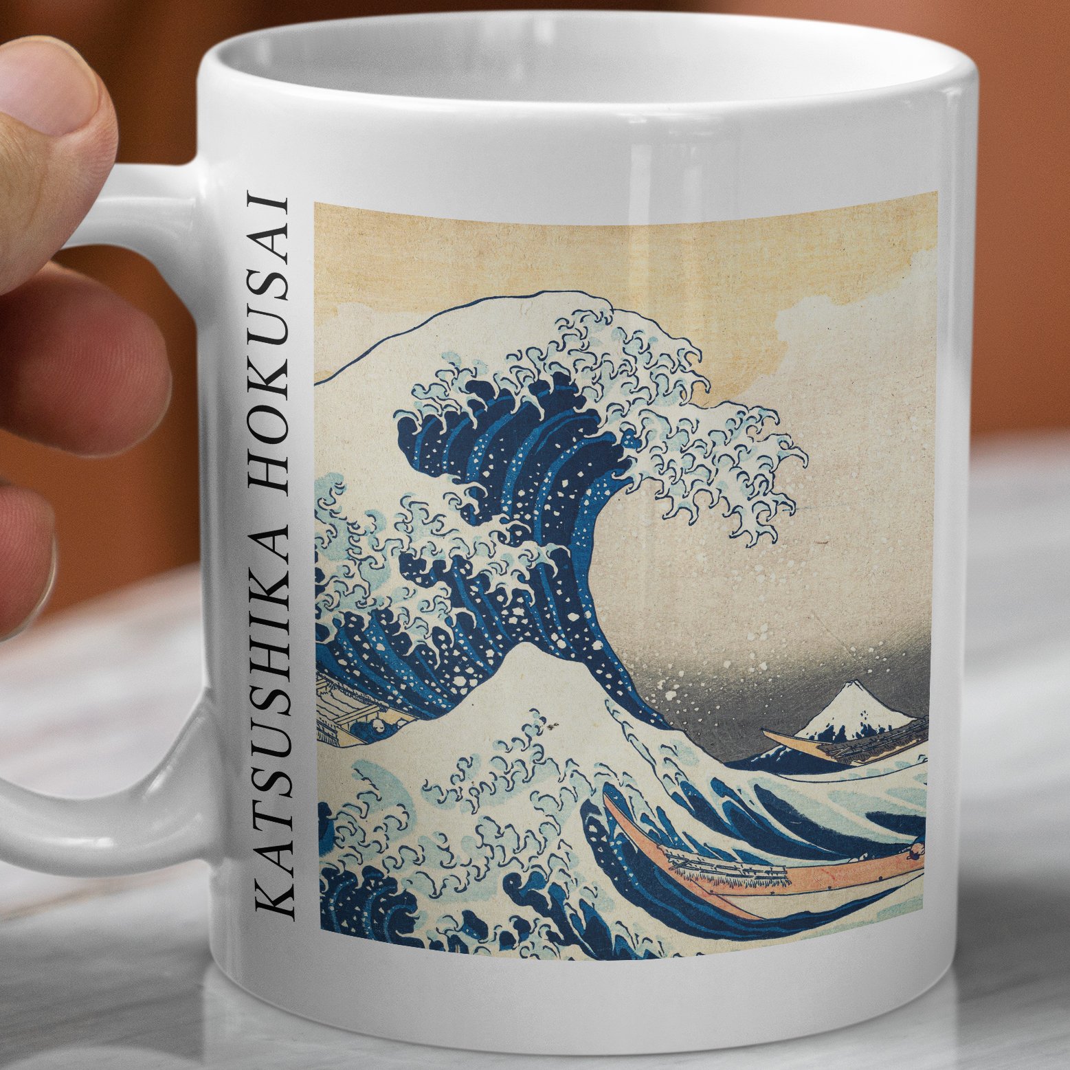 Katsushika Hokusai - Büyük Dalga (The Great Wave off Kanagawa) Kupa Bardak