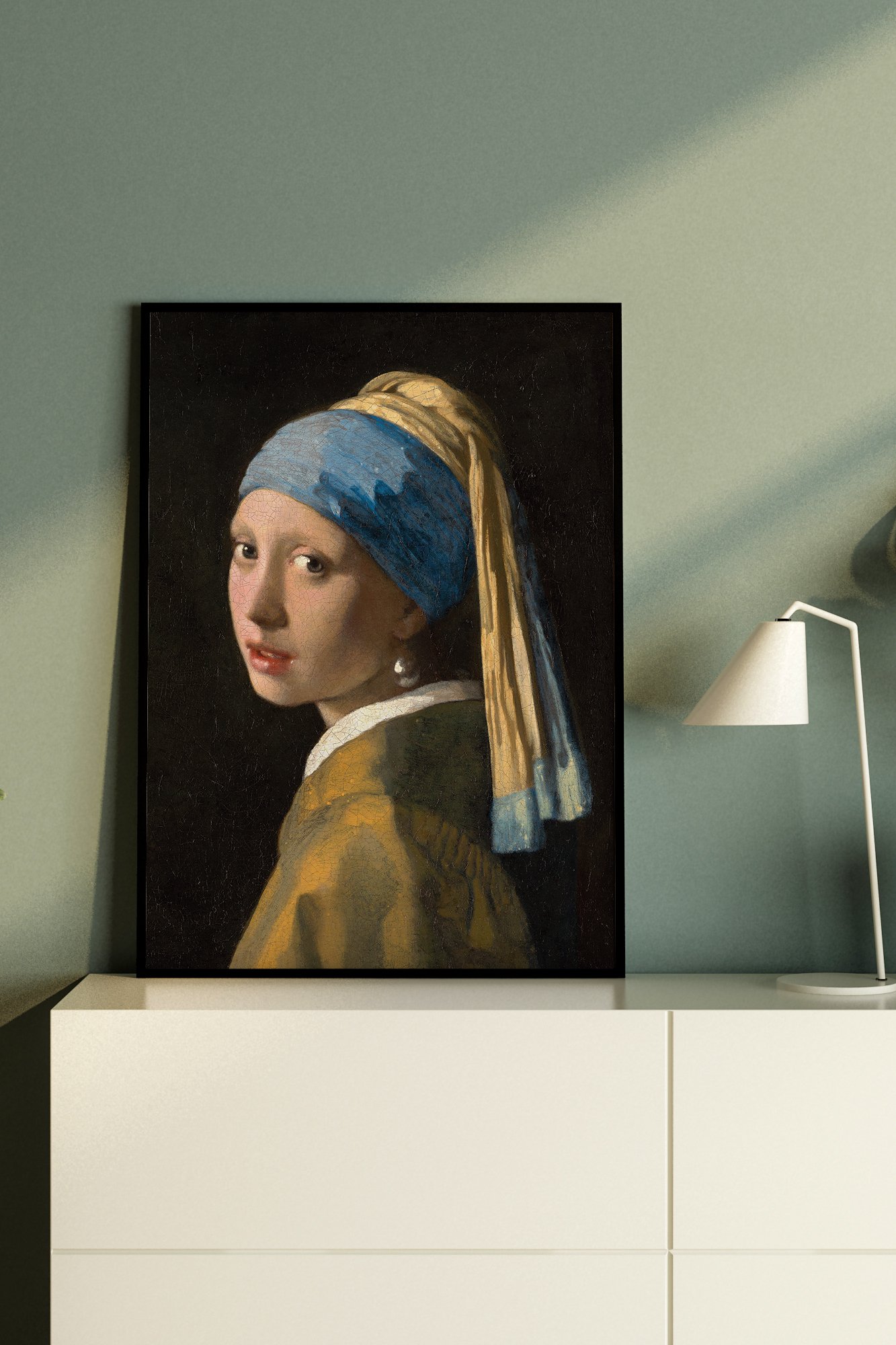 Johannes Vermeer - İnci Küpeli Kız Posteri