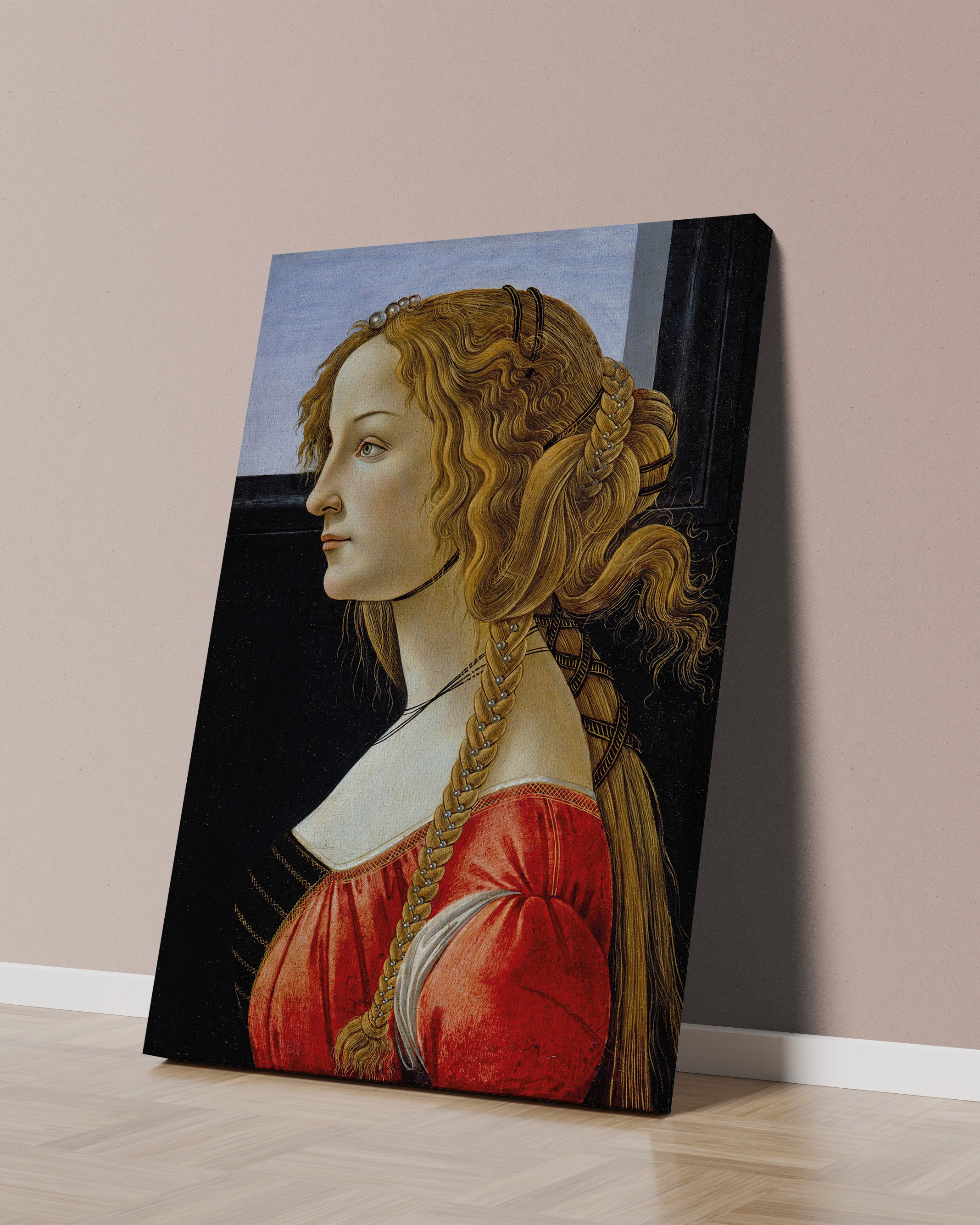 Kadın Portresi Kanvas Tablo (Portrait of a Woman) - Alessandro Botticelli