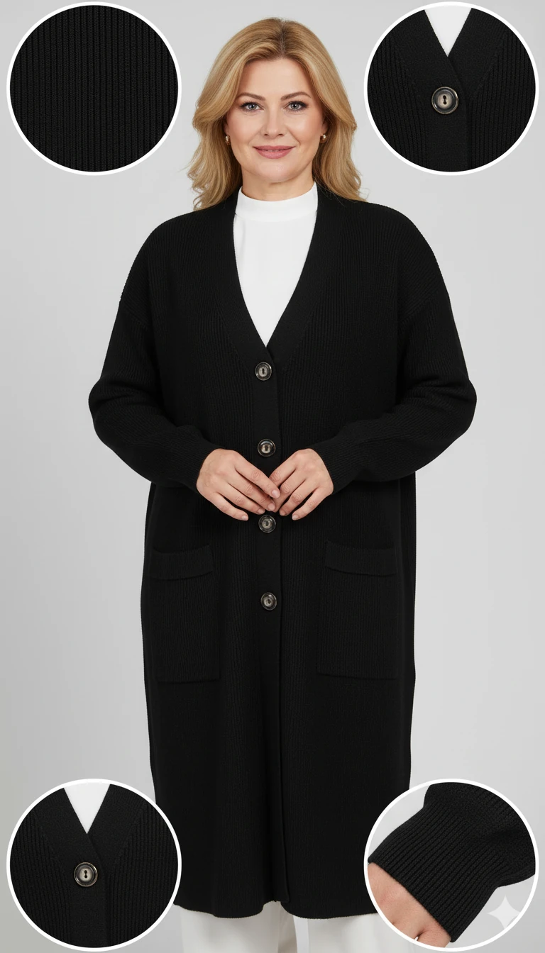 Örme Uzun Hırka M2U