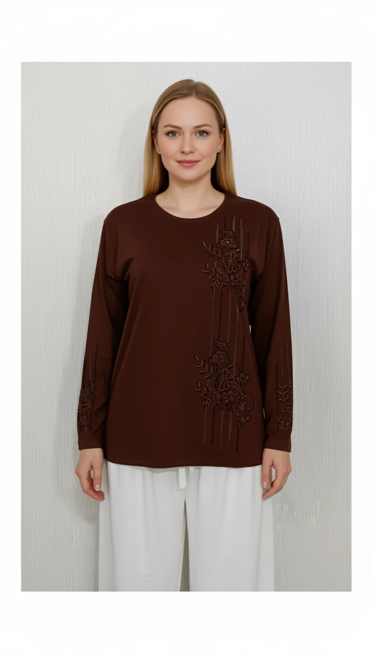 Lüx Taşlı Bluz Z2