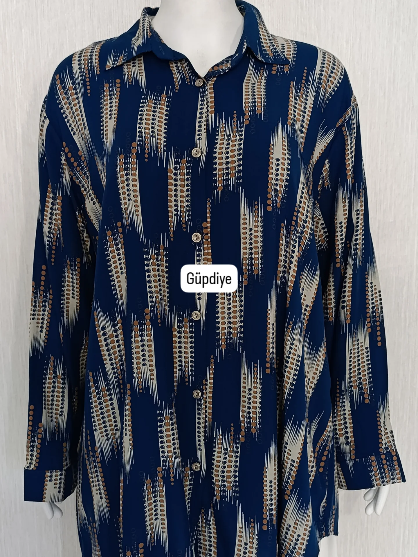 Rahat Kesim Gömlek - Mavi