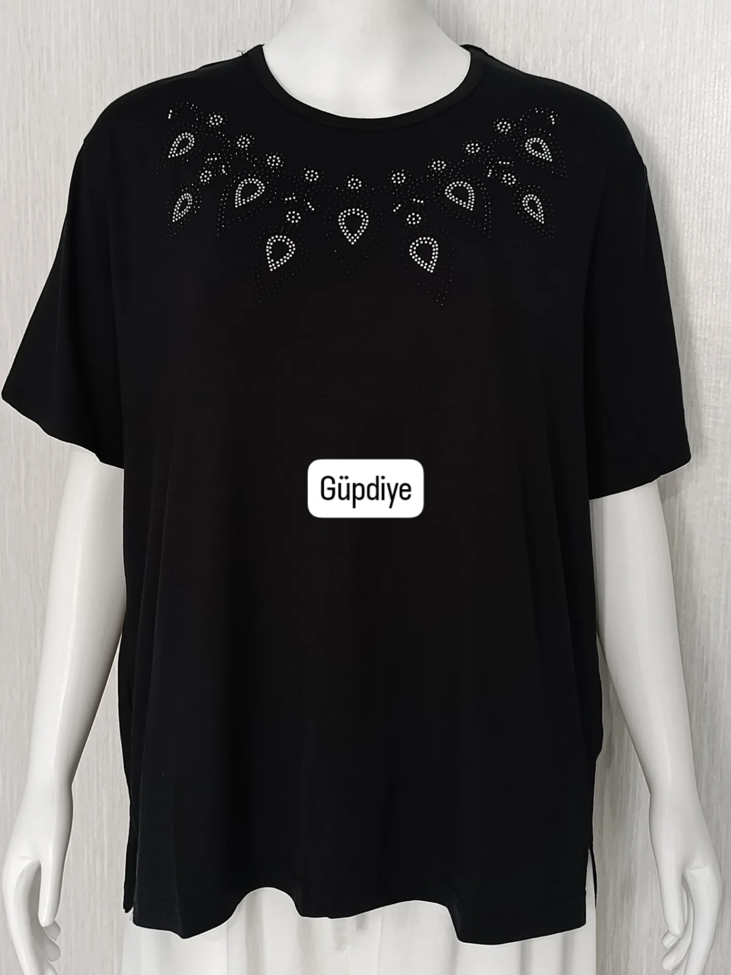 Büyük Beden Taşlı Bluz