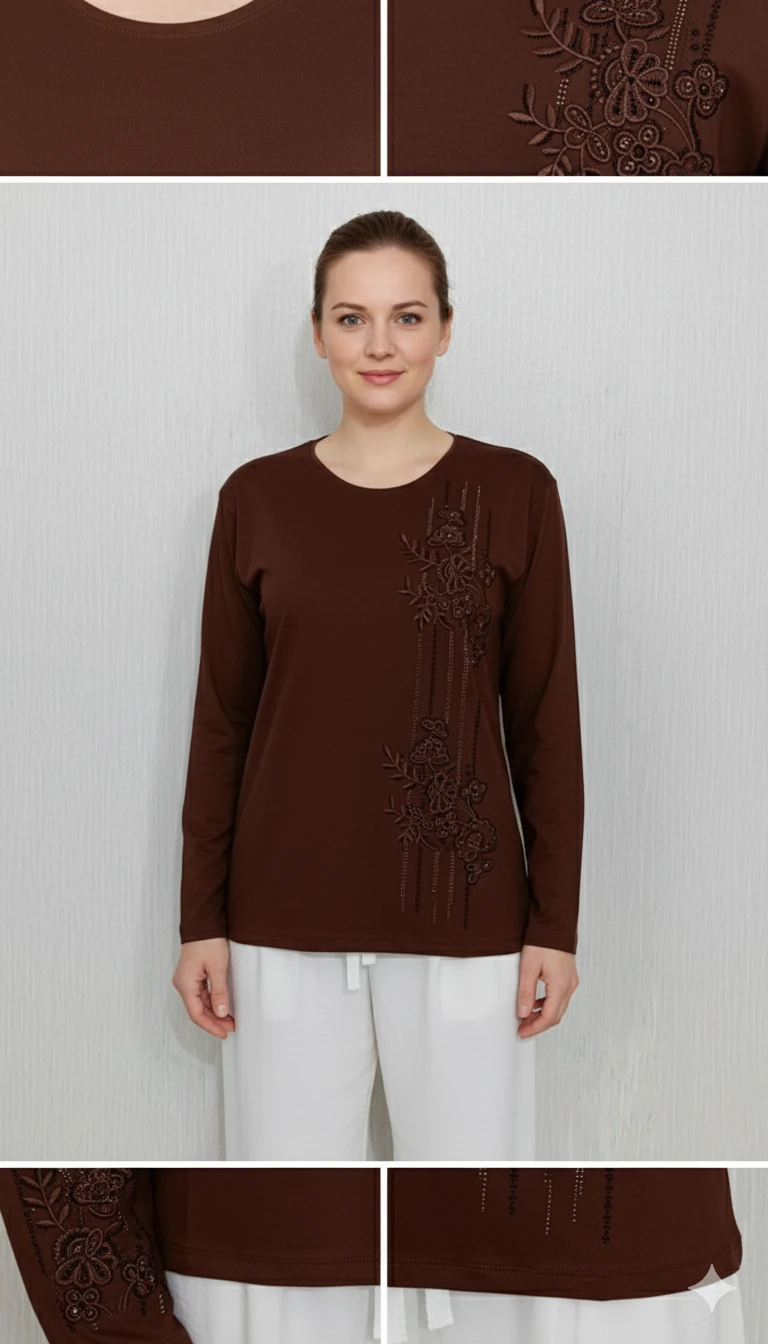 Lüx Taşlı Bluz Z2