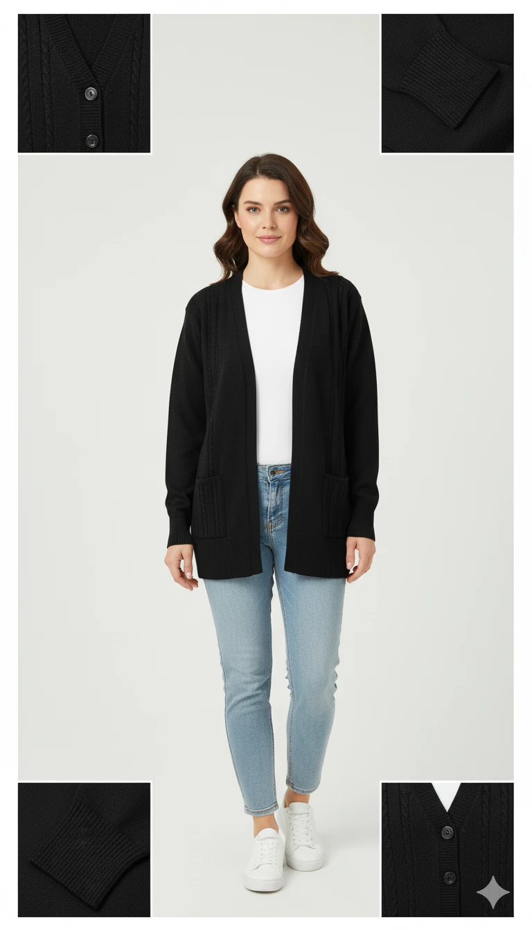 Spor Hırka | Yumuşak Triko Z5