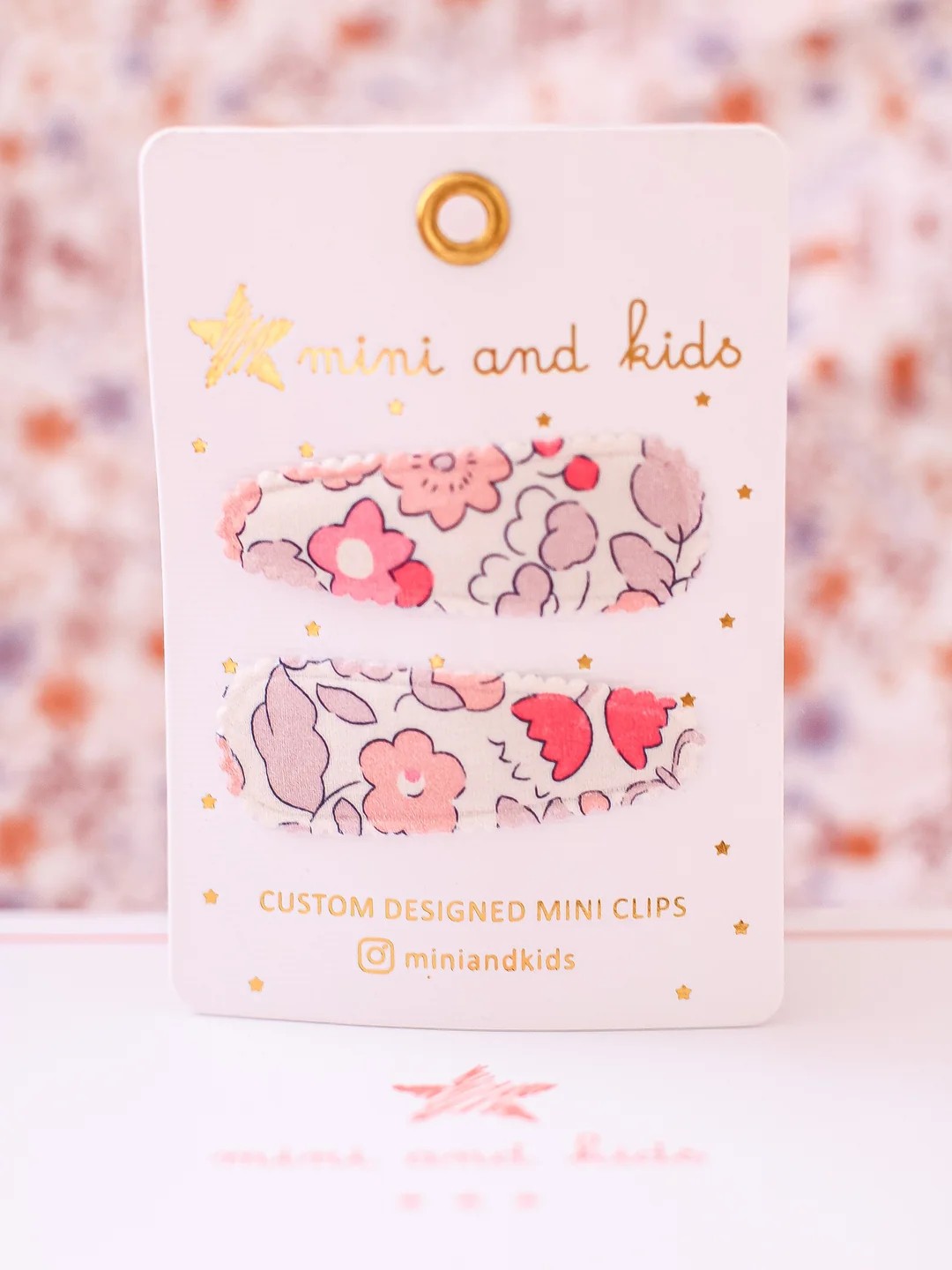 Mini & Kids - Mini Klips Çiçekli Toka