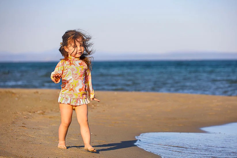 3 Piece Girls Set Turuncu