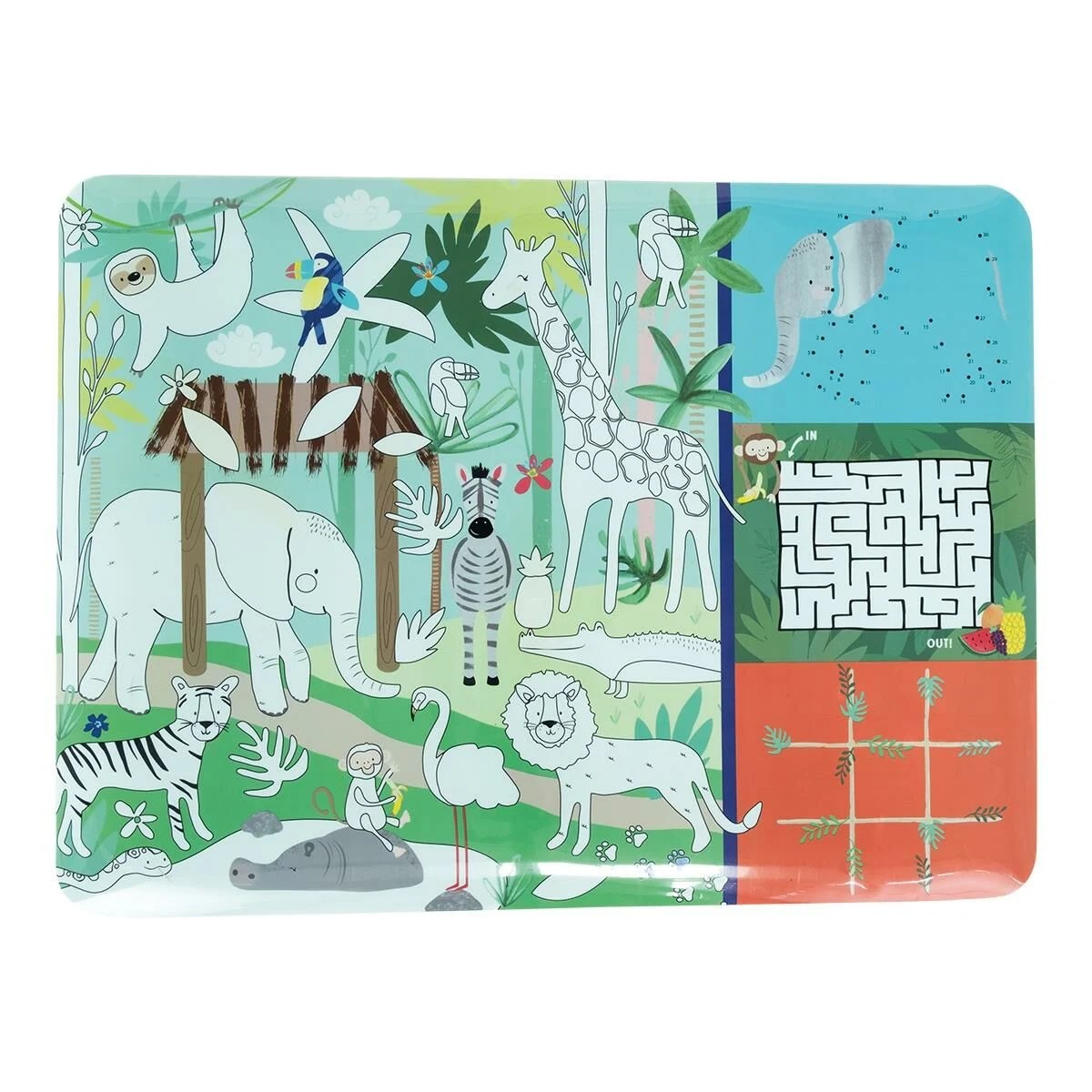 Floss & Rock Boyanabilir Oyun ve Aktivite Matı / Jungle