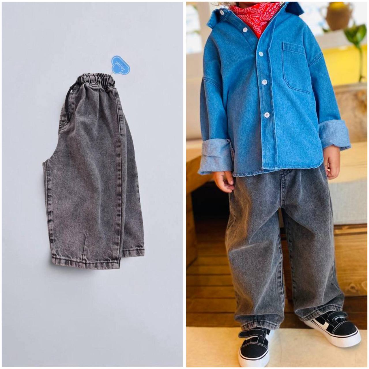 Balon Denim Pantolon - Antrasit