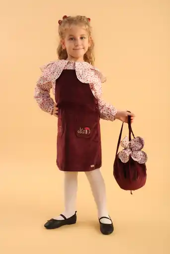 Patique Bordo Kadife Jile