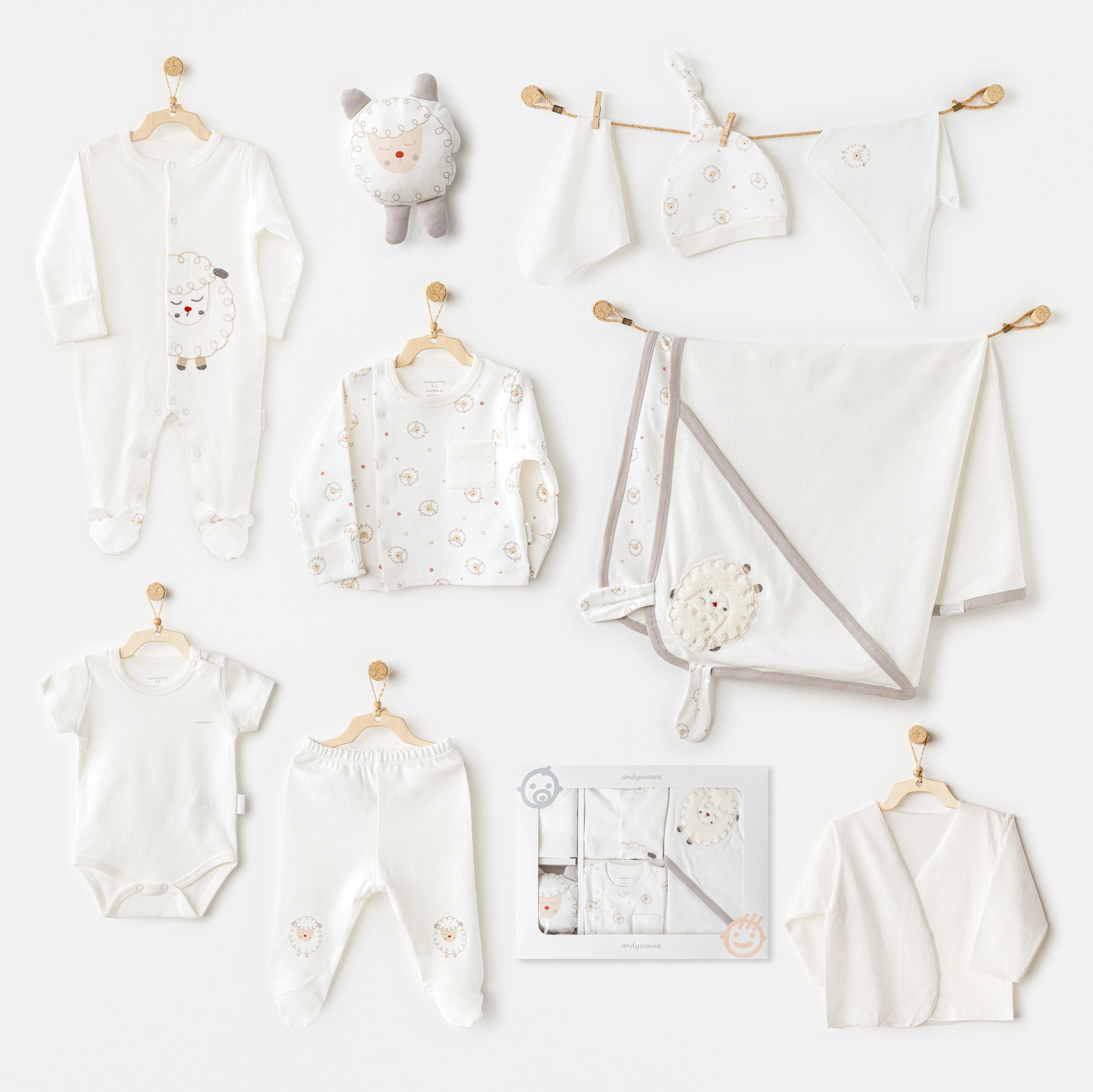 BEBEK HASTANE ÇIKIŞI 10 PCS NEWBORN SET TINNY SHIPS