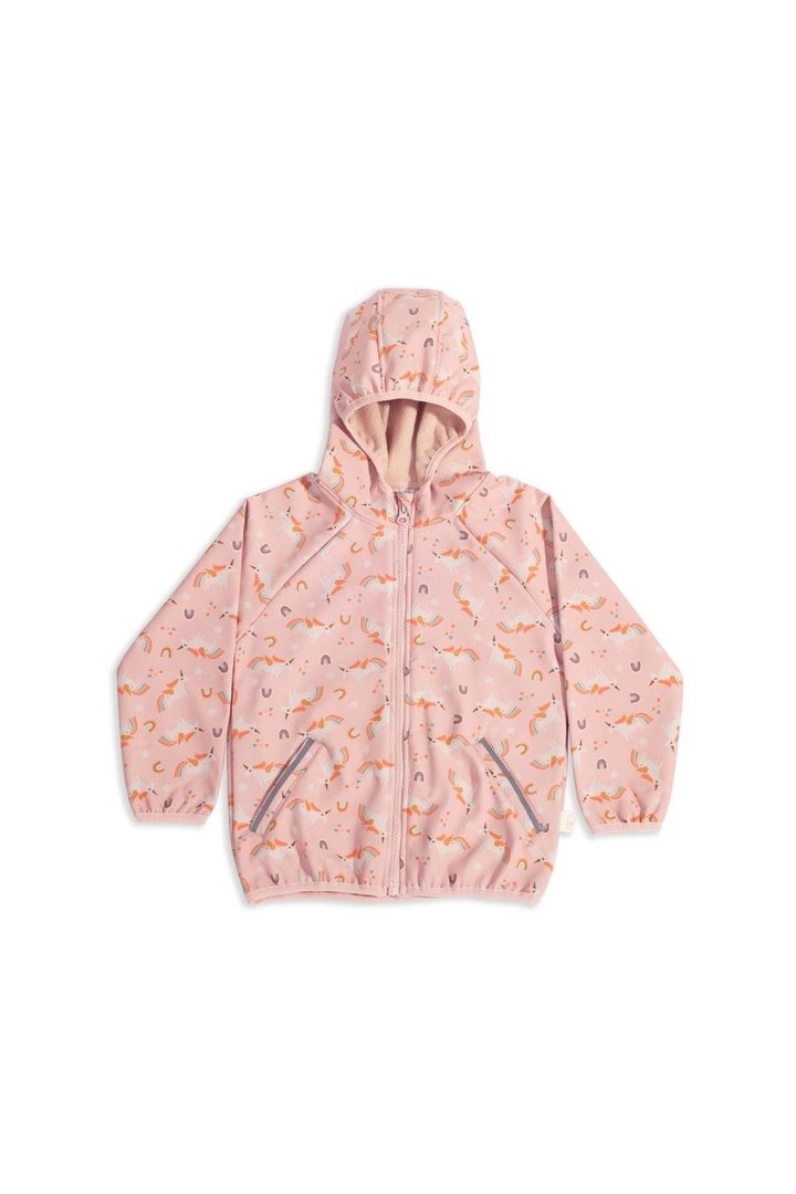 Su Tutmaz Softshell Desenli Ceket - Rainbow Unicorn