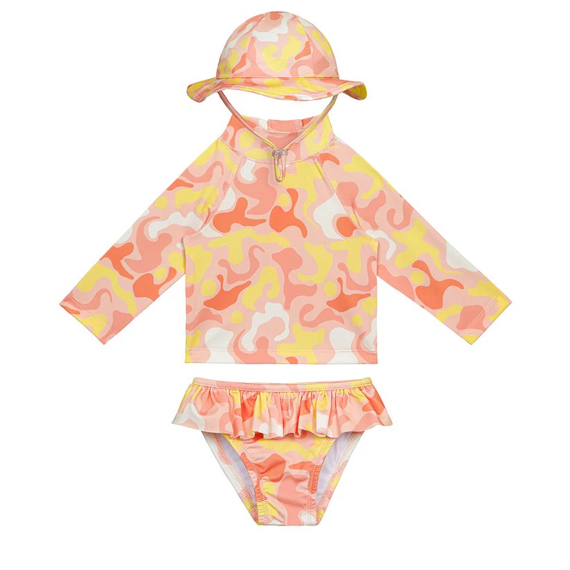 3 Piece Girls Set Turuncu