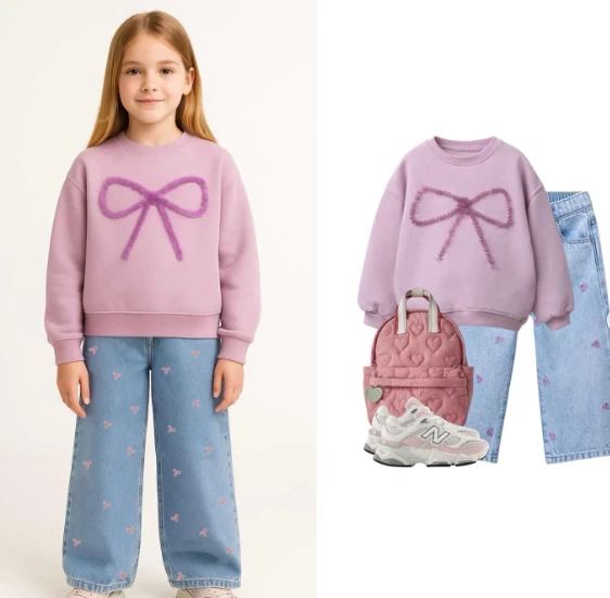 Fiyonk Desenli Takım