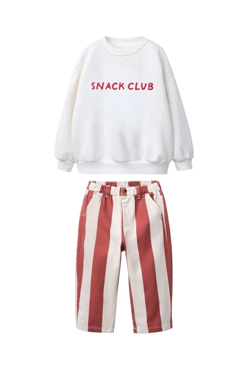 Snack Club Sweat Kanvas Pantolon Takım