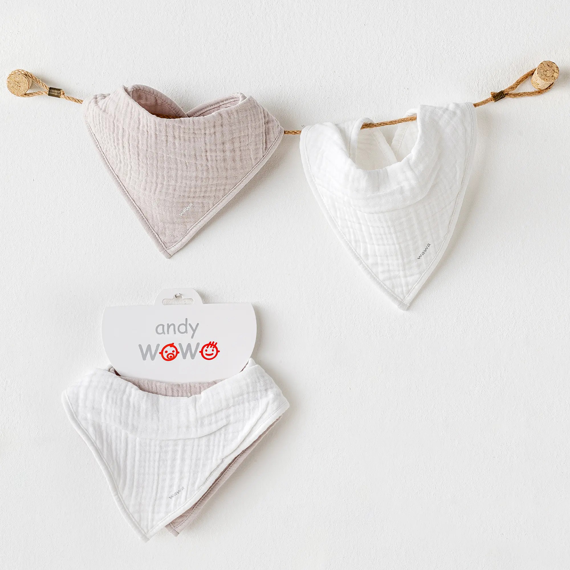 BEBEK FULAR 2 PCS BIBS MUSLIN ÖNLÜK