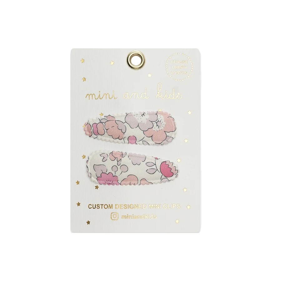 Mini & Kids - Mini Klips Çiçekli Toka