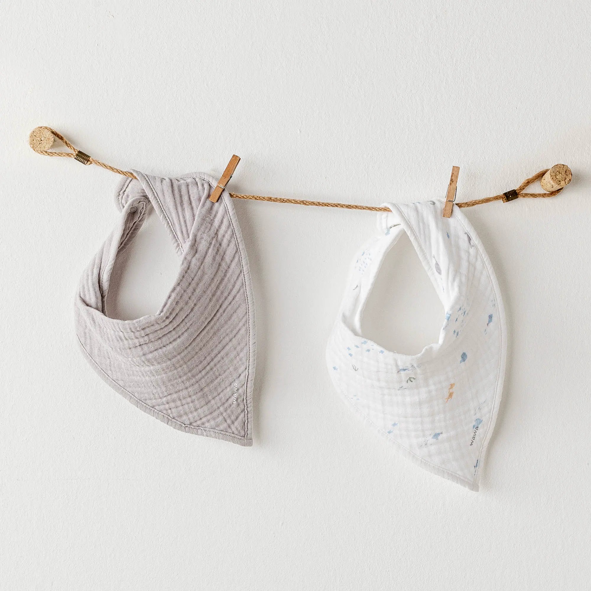 BEBEK FULAR 2 PCS BIBS OCEAN IS MY HAPPY PLACE MUSLIN ÖNLÜK