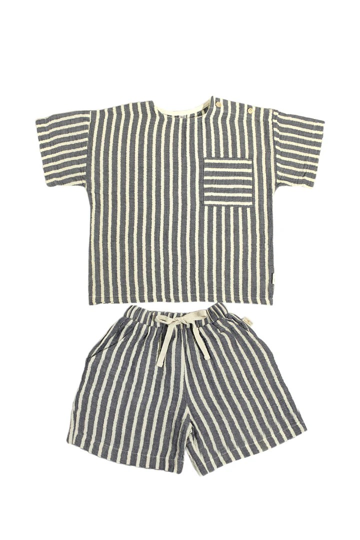 Comfy Müslin Set Lacivert