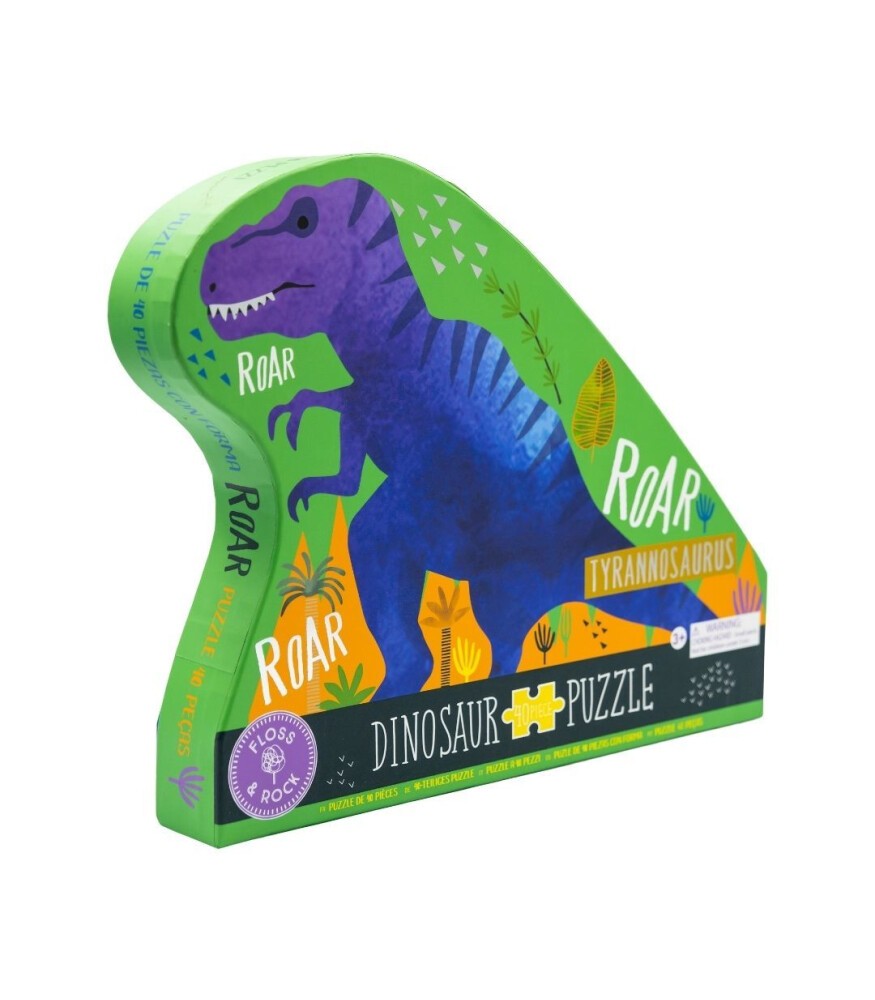 FLOSS & ROCK 40 Parça “Dinozor” Şekilli Yap-Boz / Dino 