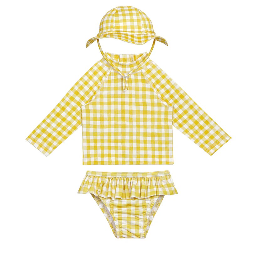 3 Piece Girls Set Sarı