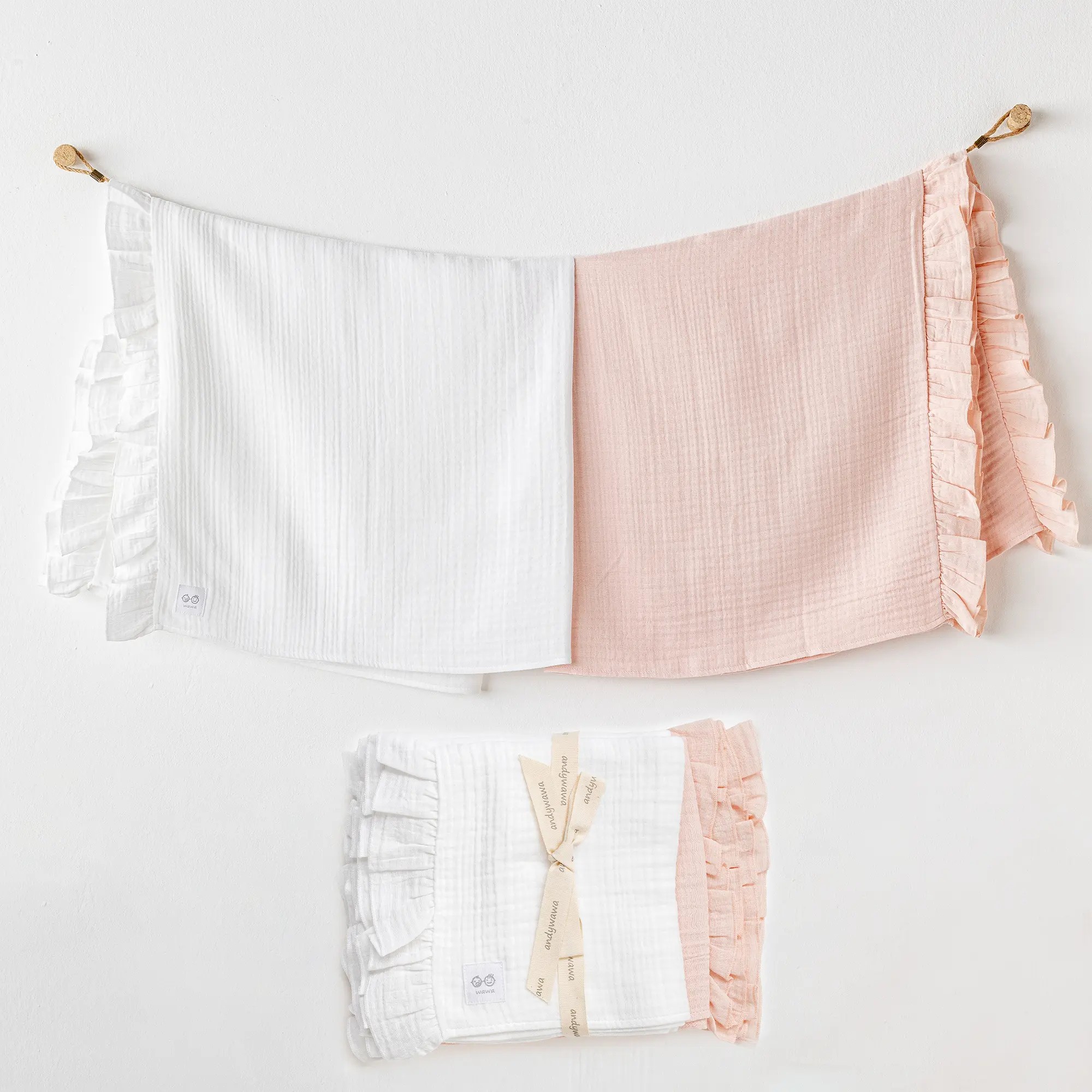 BEBEK BATTANİYE 2 PCS BLANKET 85X90 MUSLIN HOME WHITE