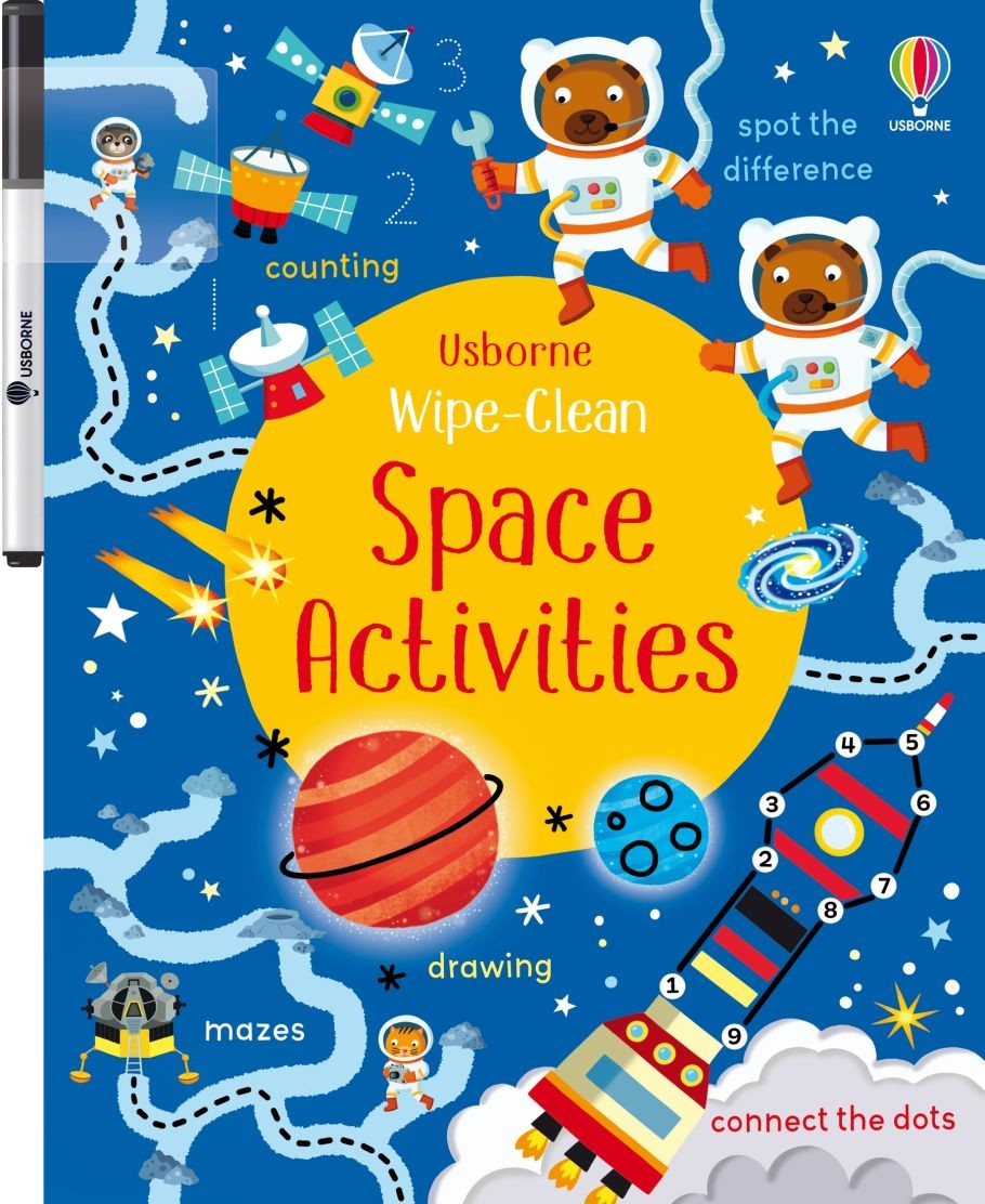 wipe clean space activities