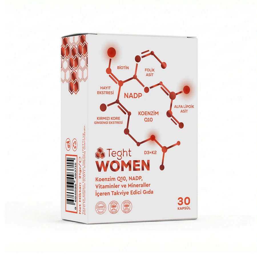 TEGHT Women 30 Kapsül – Kadınlar İçin Multivitamin & Mineral Takviyesi