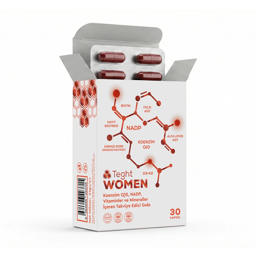 TEGHT Women 30 Kapsül – Kadınlar İçin Multivitamin & Mineral Takviyesi