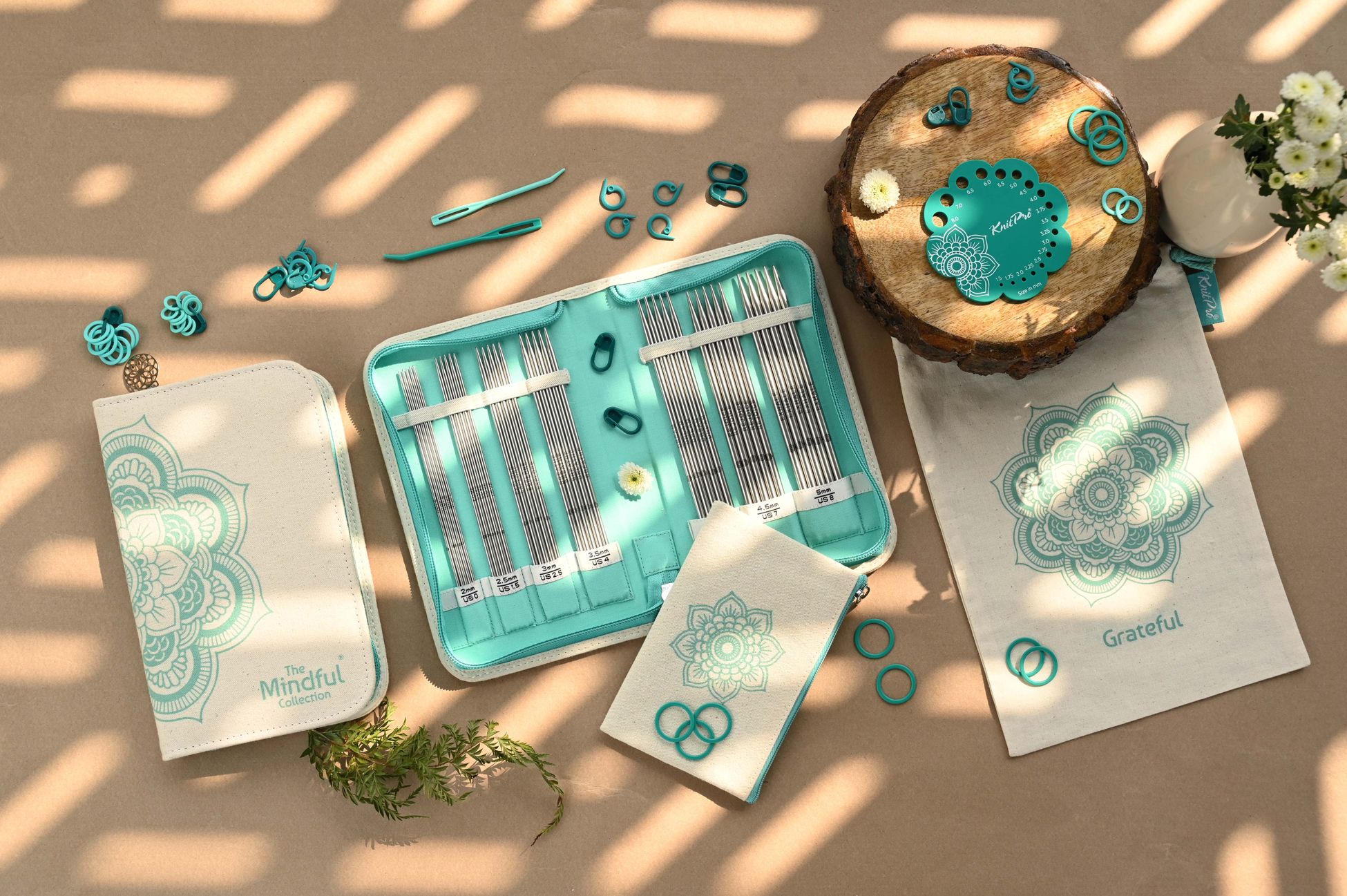 MINDFUL GRATEFUL ÇORAP ŞİŞİ SETİ - 15CM