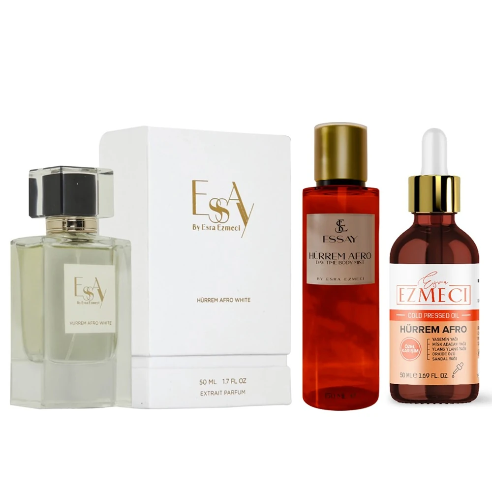 White Parfüm + Hürrem Afro Yağ + DayTime Body Mist